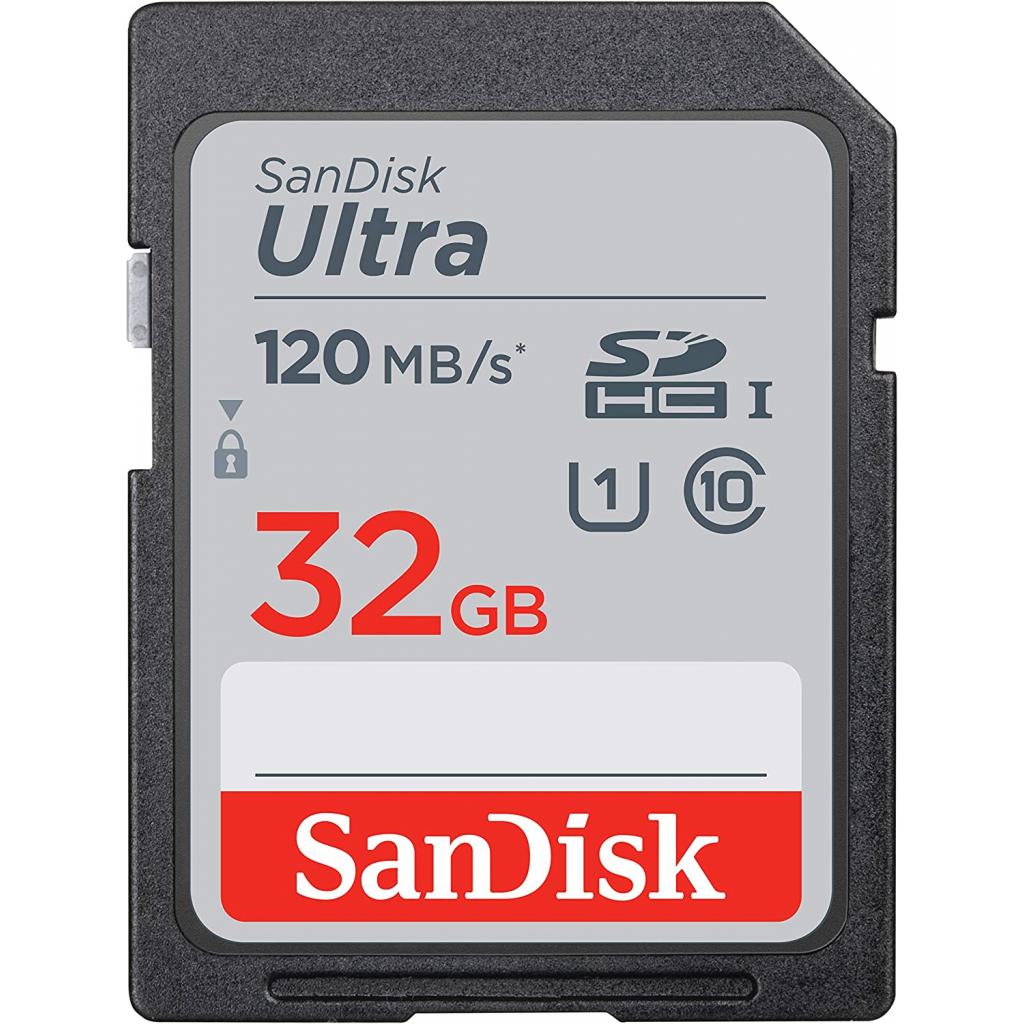Карта пам'яті SanDisk 32GB SDHC class 10 Ultra (SDSDUN4-032G-GN6IN) - фото 1