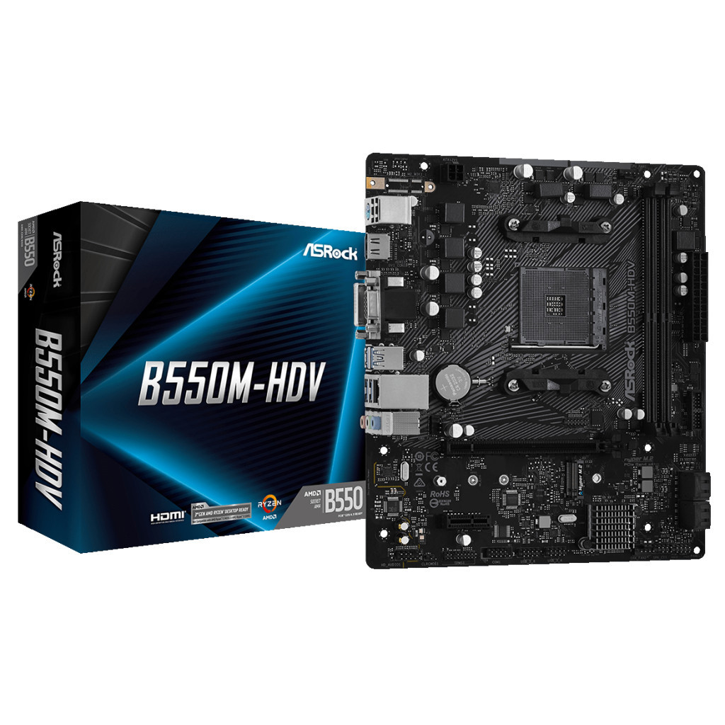 Материнська плата ASRock B550M-HDV - фото 2 Материнська плата ASRock B550M-HDV - фото 2