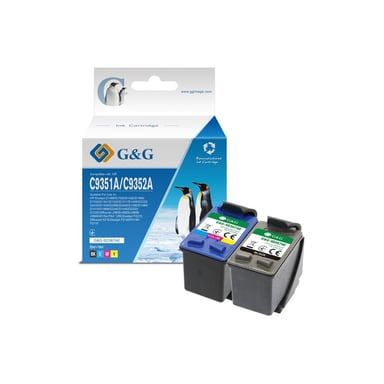 Картридж G&G HP No.21/22 Black/Tri-color Combo Pack (G&G-SD367AE) - фото 1