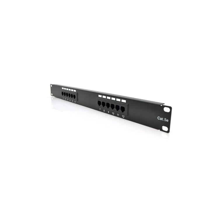 Патч-панель 19" 12хRJ-45 UTP 1U cat.5e PiPo (PP125191U) - фото 1