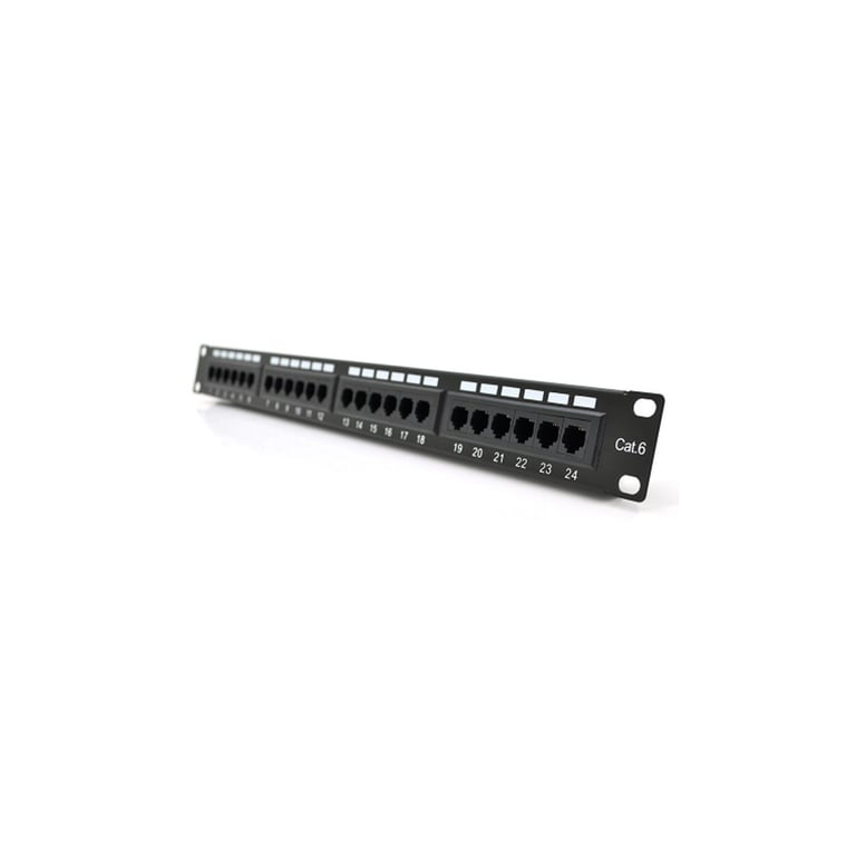 Патч-панель 19" 24хRJ-45 UTP 1U cat.6 Pipo (PP246191U) - фото 1