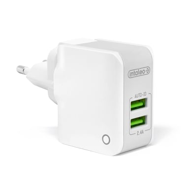 Зарядний пристрій Intaleo TCA242 (2USB2,4A) (white) (1283126477492) - фото 1