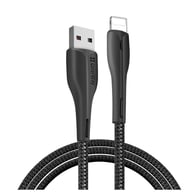 Дата кабель USB 2.0 AM to Lightning 1.0m led black ColorWay (CW-CBUL034-BK) - фото 1