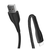 Дата кабель USB 2.0 AM to Lightning 1.0m led black ColorWay (CW-CBUL034-BK) - фото 3