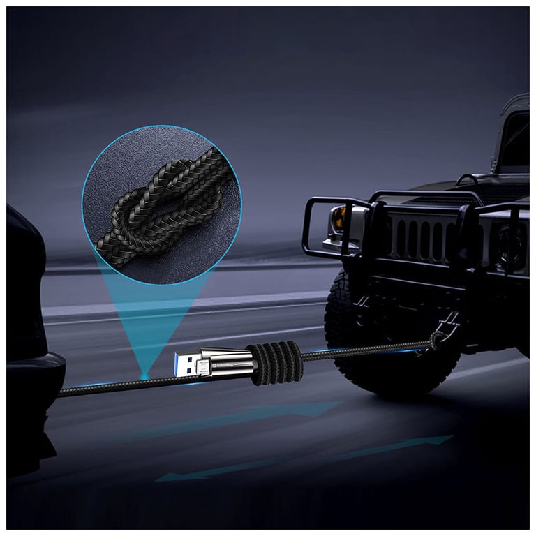 Дата кабель USB 2.0 AM to Micro 5P 1.0m zinc alloy + led black ColorWay (CW-CBUM035-BK) - фото 8