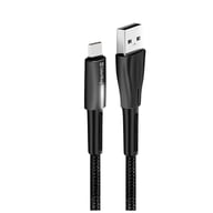 Дата кабель USB 2.0 AM to USB-C 1.0m zinc alloy + led black ColorWay (CW-CBUC035-BK) - фото 4