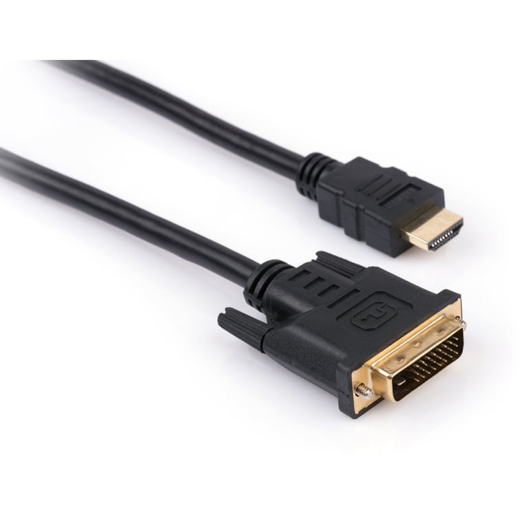 Кабель мультимедійний HDMI to DVI 24+1 3.0m Vinga (VCPHDMIDVI3) - фото 1
