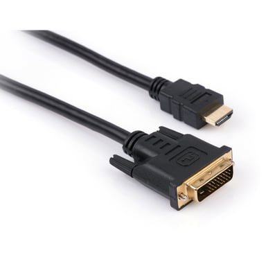 Кабель мультимедійний HDMI M to DVI M 5.0m 24+1pin Vinga (VCPHDMIDVI5) - фото 1