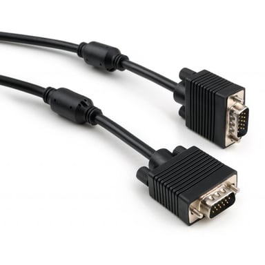 Кабель мультимедійний VGA M to VGA M 15.0m Vinga (VCPVGAF15BK) - фото 1
