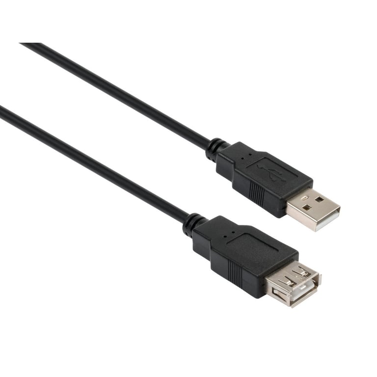 Дата кабель USB 2.0 AM/AF 3.0m Vinga (VCPUSBAMAF3BK) - фото 1