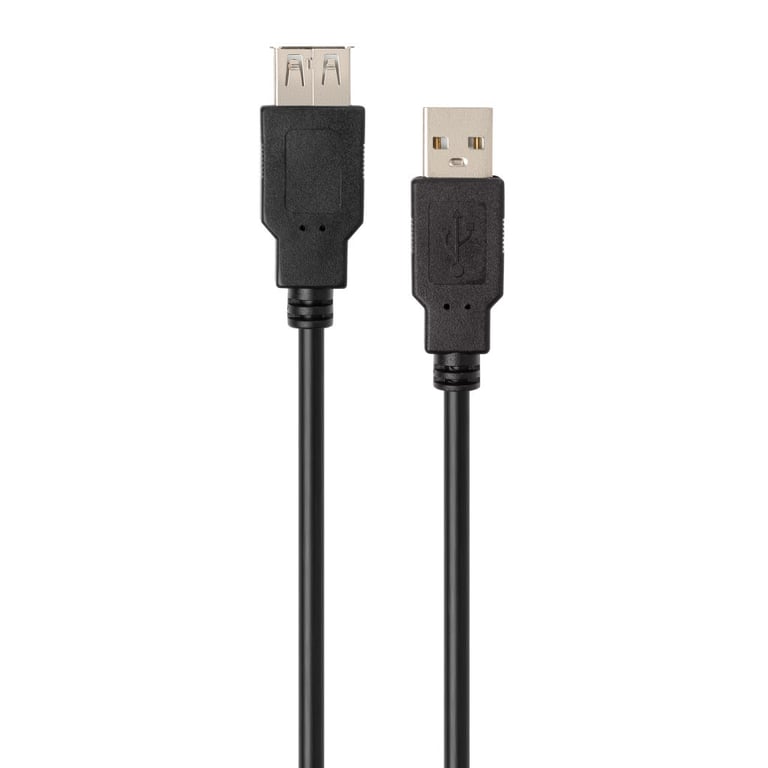 Дата кабель USB 2.0 AM/AF 3.0m Vinga (VCPUSBAMAF3BK) - фото 2