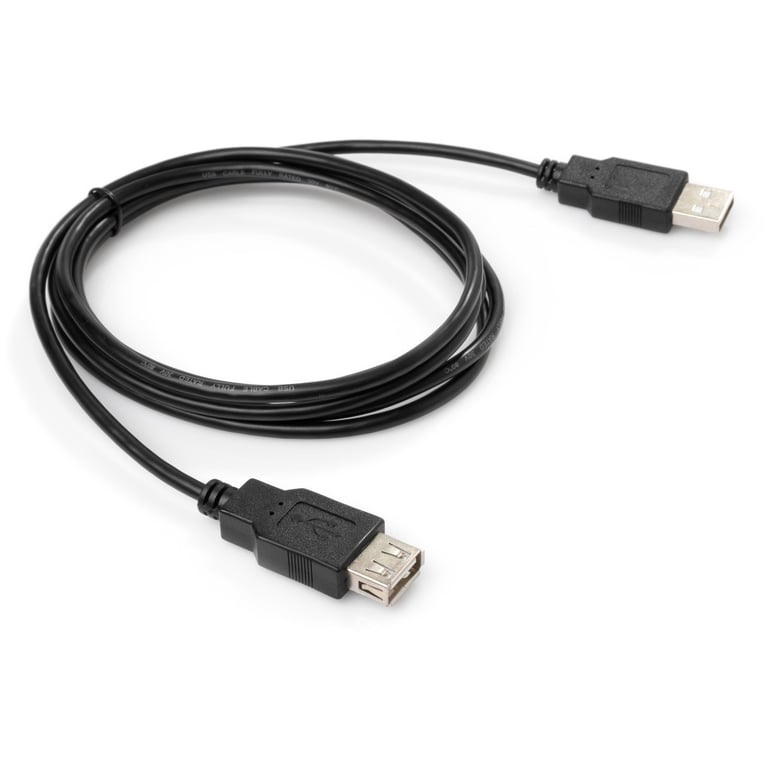 Дата кабель USB 2.0 AM/AF 3.0m Vinga (VCPUSBAMAF3BK) - фото 3