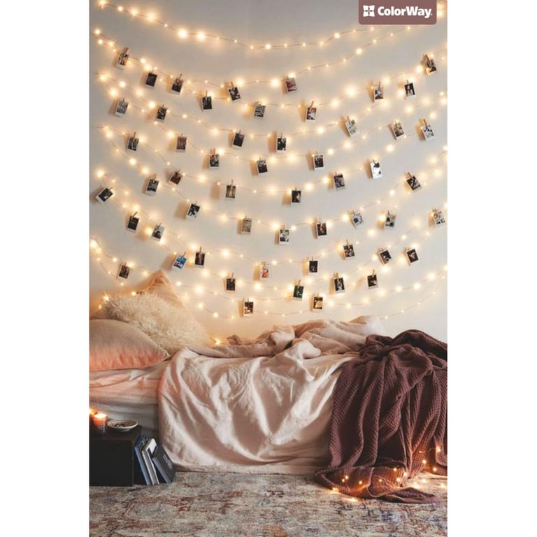 Гірлянда ColorWay Світлодіодна з прищіпками для фото 40 LED / 4.2 м USB (CW-LCP-40L42BU) - фото 8