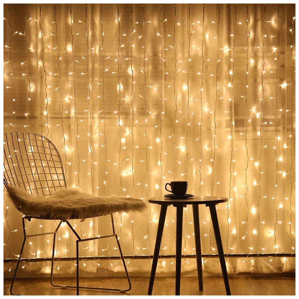Гірлянда ColorWay світлодіодна завіса 300 LED 3x3 м 220 В (CW-GW-300L33V) - фото 7 Гірлянда ColorWay світлодіодна завіса 300 LED 3x3 м 220 В (CW-GW-300L33V) - фото 7