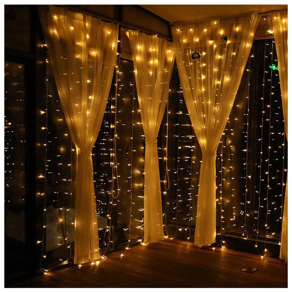 Гірлянда ColorWay світлодіодна завіса 300 LED 3x3 м 220 В (CW-GW-300L33V) - фото 8 Гірлянда ColorWay світлодіодна завіса 300 LED 3x3 м 220 В (CW-GW-300L33V) - фото 8