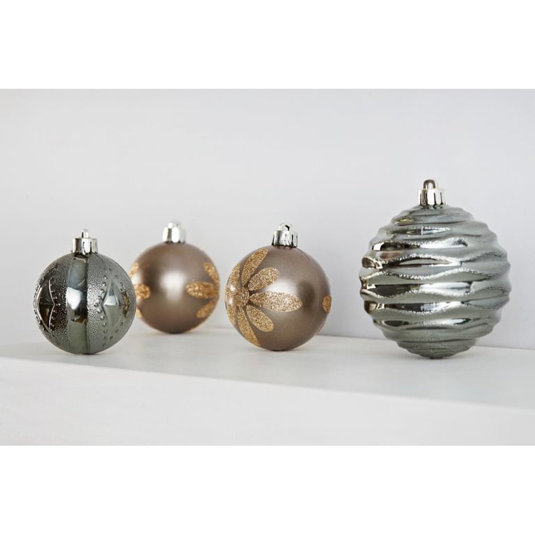 Ялинкова іграшка ColorWay Merry Christmas mix 16шт (8см) ZINC_OEM (CW-MCB816ZINK_OEM) - фото 2