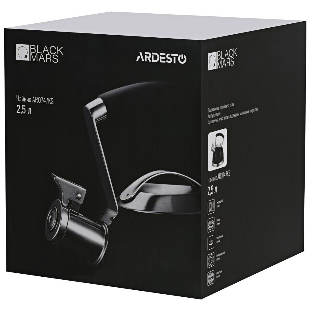 Чайник Ardesto Black Mars 2,5 л (AR0747KS) - фото 3 Чайник Ardesto Black Mars 2,5 л (AR0747KS) - фото 3
