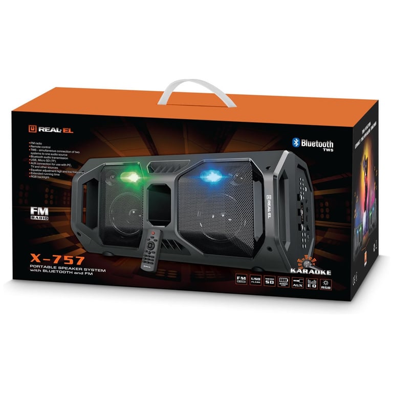 Акустична система REAL-EL X-757 Black - фото 4