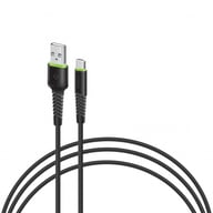 Дата кабель USB 2.0 AM to USB-C 0.2m black Intaleo (1283126487446) - фото 1