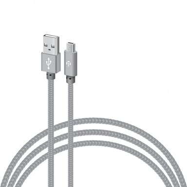 Дата кабель USB 2.0 AM to Micro 5P 2.0m CBGNYM2 grey Intaleo (1283126477683) - фото 1
