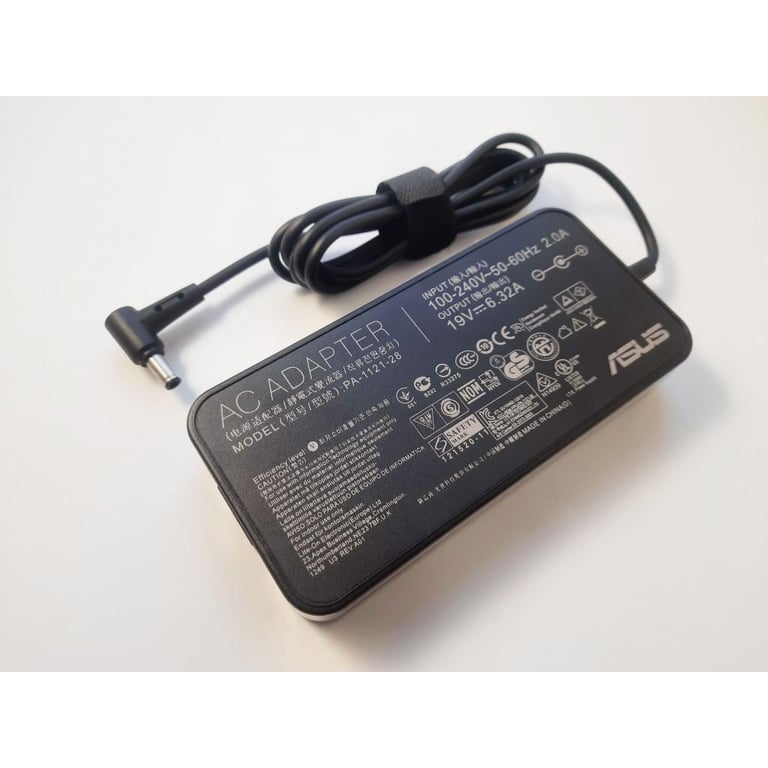 Блок живлення до ноутбуку ASUS 120W 19V, 6.32A, роз'єм 6.0/3.7 (pin inside), Slim-корпус (PA-1121-28 / A40296) - фото 2