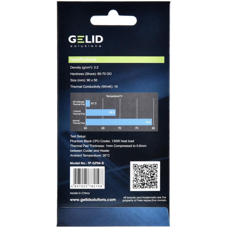 Термопрокладка Gelid Solutions GP-Ultimate 90x50x0.5 mm (TP-GP04-A) - фото 4
