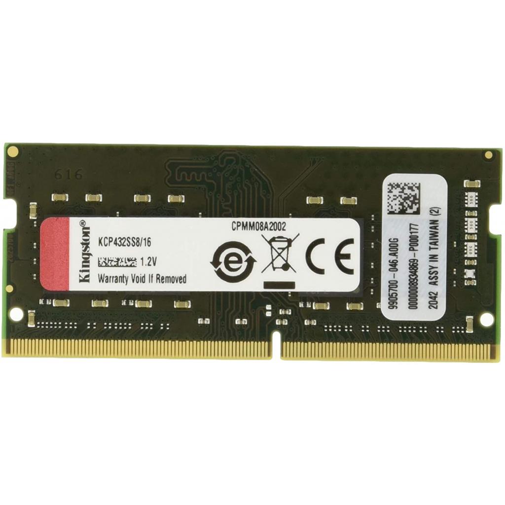 Модуль пам'яті для ноутбука SoDIMM DDR4 16GB 3200 MHz Kingston (KCP432SS8/16) - фото 1