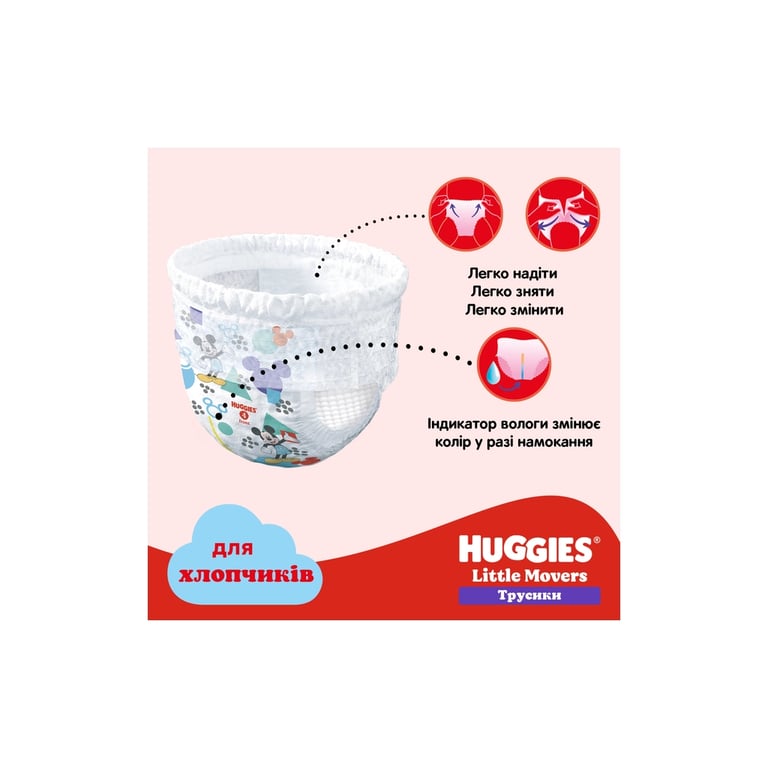 Підгузки Huggies Pants 6 Mega для хлопчиків (15-25 кг) 44 (5029053547657) - фото 12