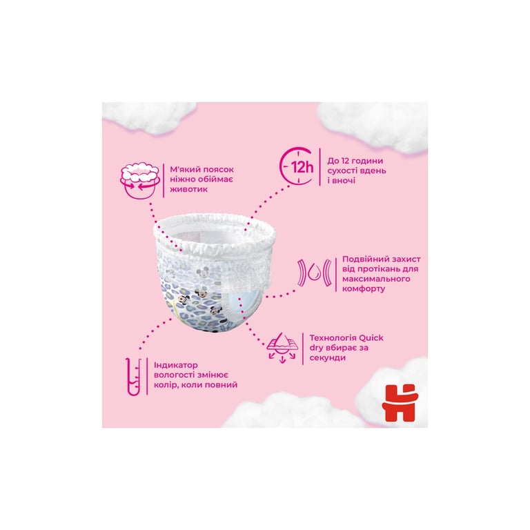 Підгузки Huggies Pants 6 (15-25 кг) 44 шт (5029053547664) - фото 5