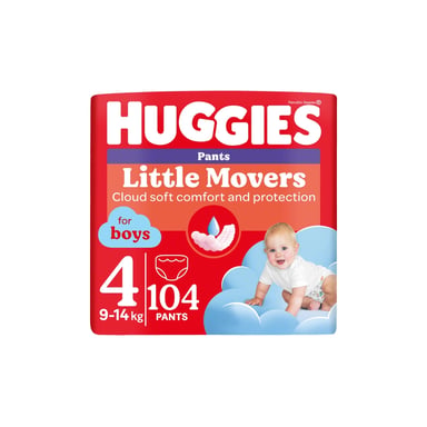 Підгузки Huggies Little Movers/Pants 4 M-Pack 9-14 кг для хлопчиків 104 шт (5029054568088) - фото 1