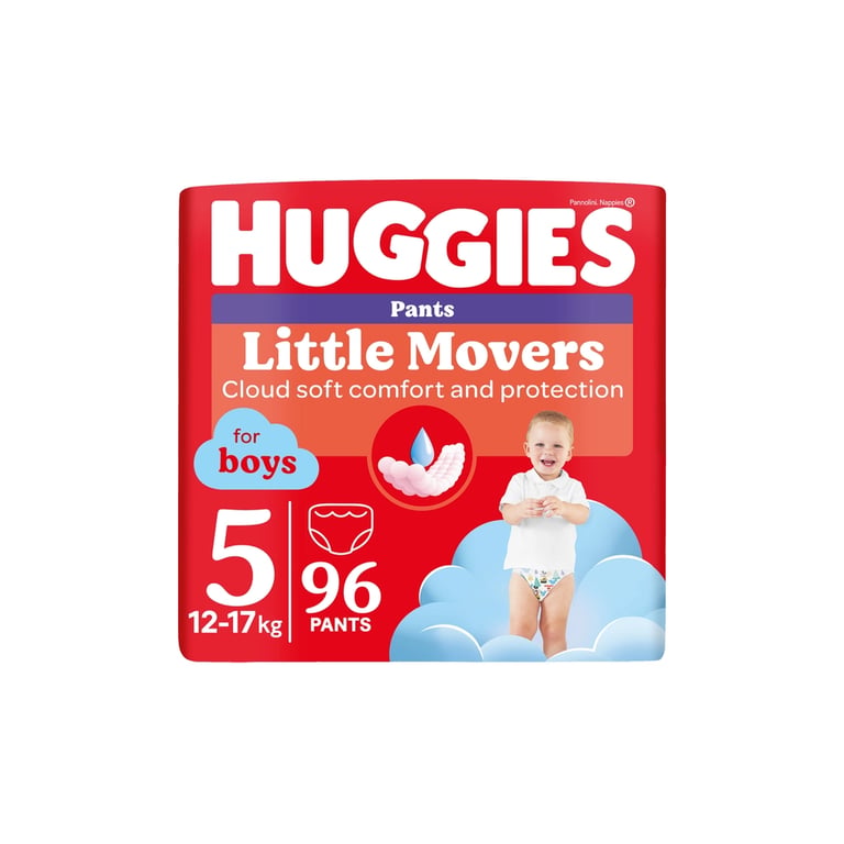 Підгузки Huggies Little Movers/Pants 5 (12-17 кг) для хлопчиків 96 шт (5029054568163) - фото 1