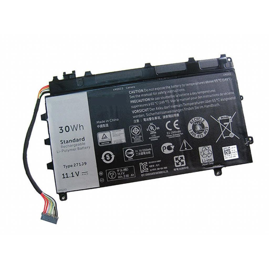 Акумулятор до ноутбука Dell Latitude E7350 271J9 (для экр. блока), 30Wh (2500mAh), 3cell (A47224) - фото 3 Акумулятор до ноутбука Dell Latitude E7350 271J9 (для экр. блока), 30Wh (2500mAh), 3cell (A47224) - фото 3