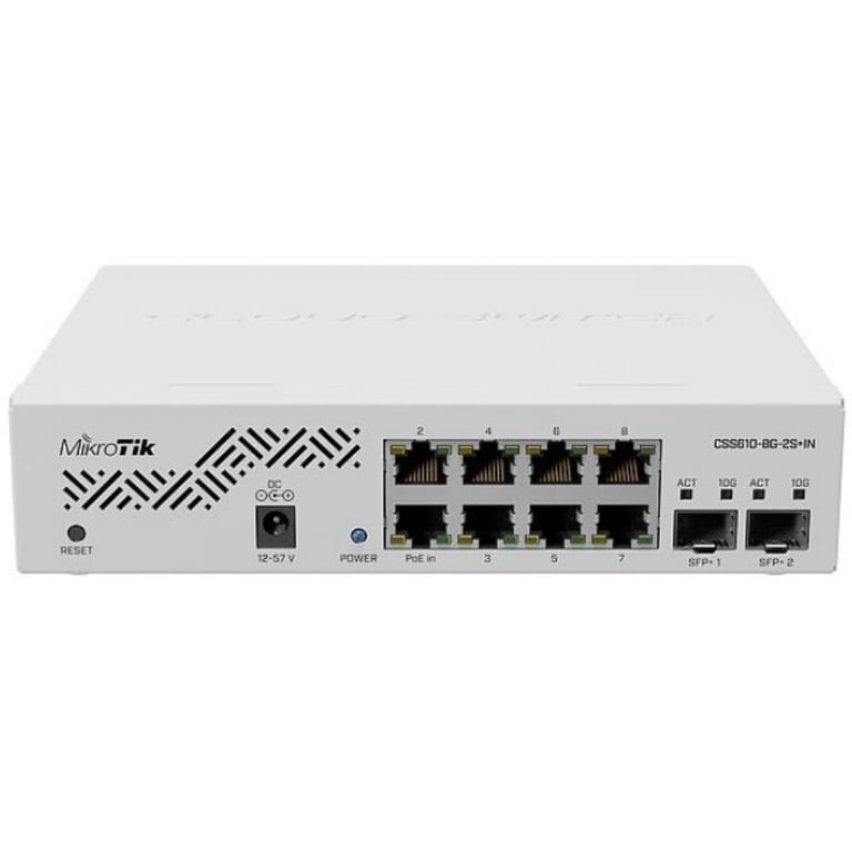 Комутатор мережевий Mikrotik CSS610-8G-2S+IN - фото 1