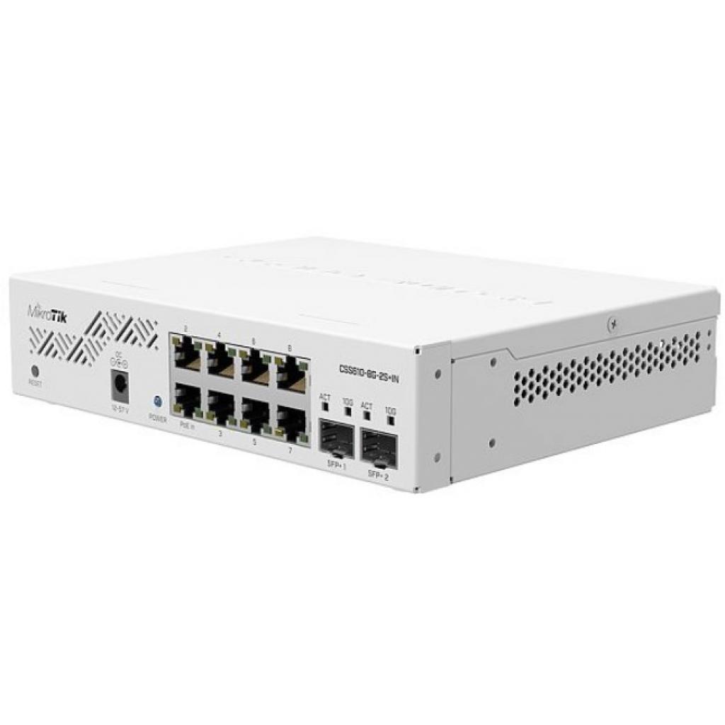 Комутатор мережевий Mikrotik CSS610-8G-2S+IN - фото 3 Комутатор мережевий Mikrotik CSS610-8G-2S+IN - фото 3