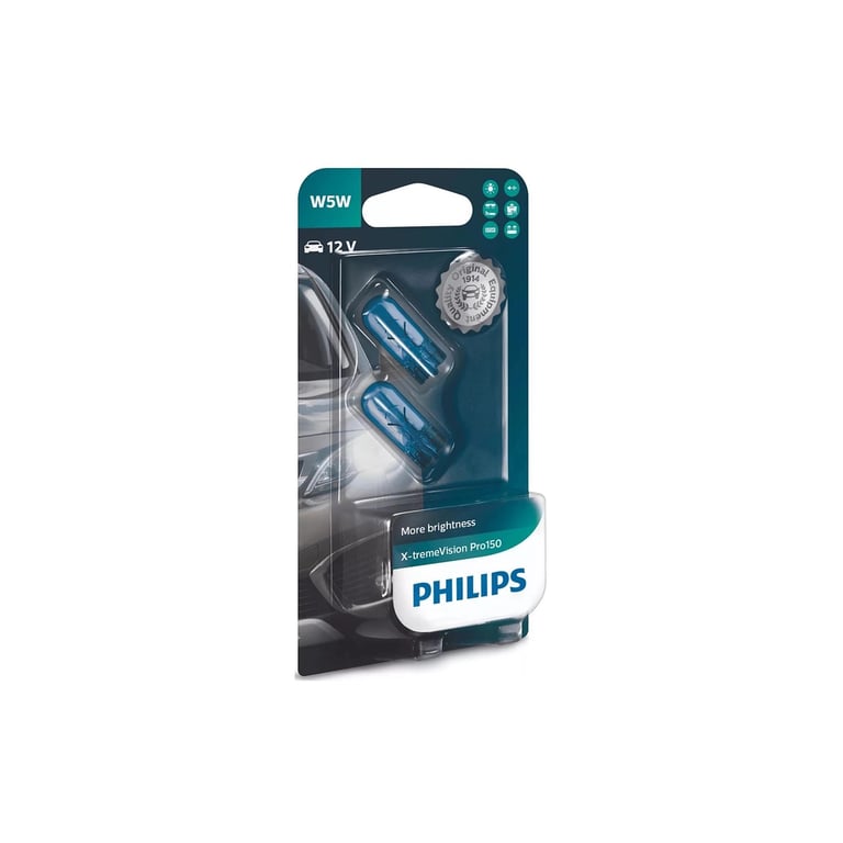 Автолампа Philips 5W (12961XVPB2) - фото 2