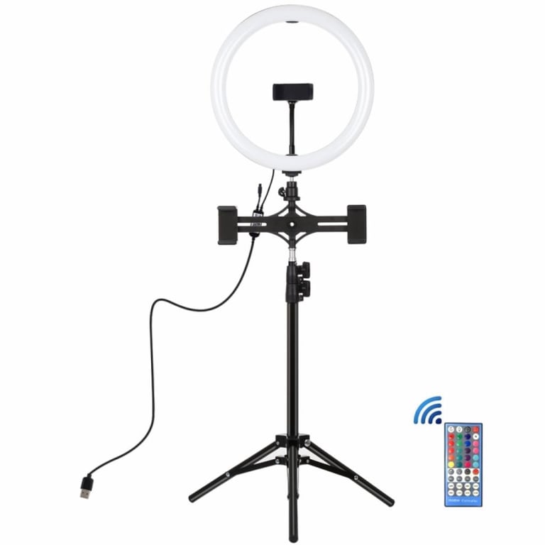 Набір блогера Puluz Ring USB LED lamp PKT3068B 11.8″ + tripod 1.1 м (PKT3068B)