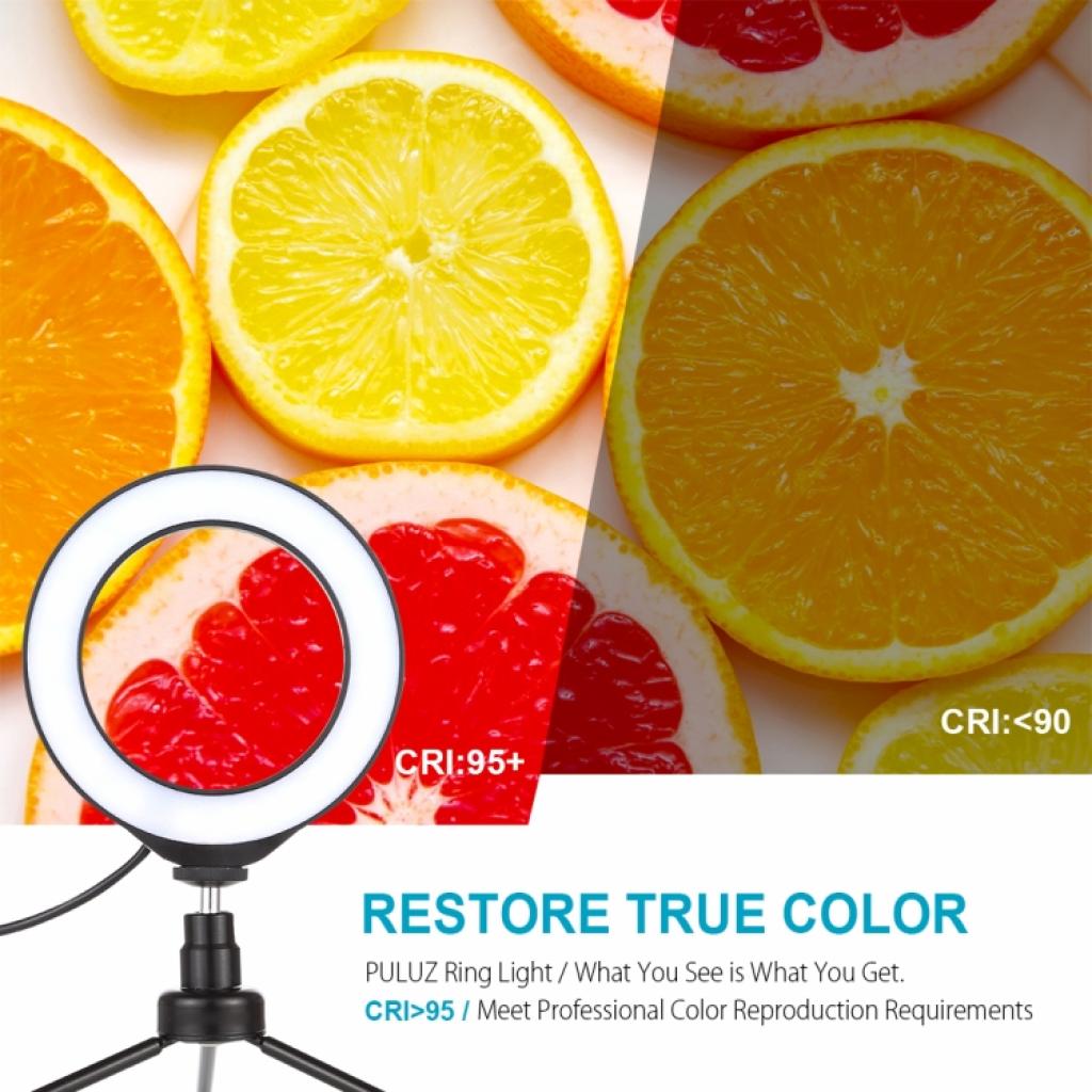 Набір блогера Puluz Ring USB LED lamp PU378 6.2" (PU378) - фото 4 Набір блогера Puluz Ring USB LED lamp PU378 6.2" (PU378) - фото 4