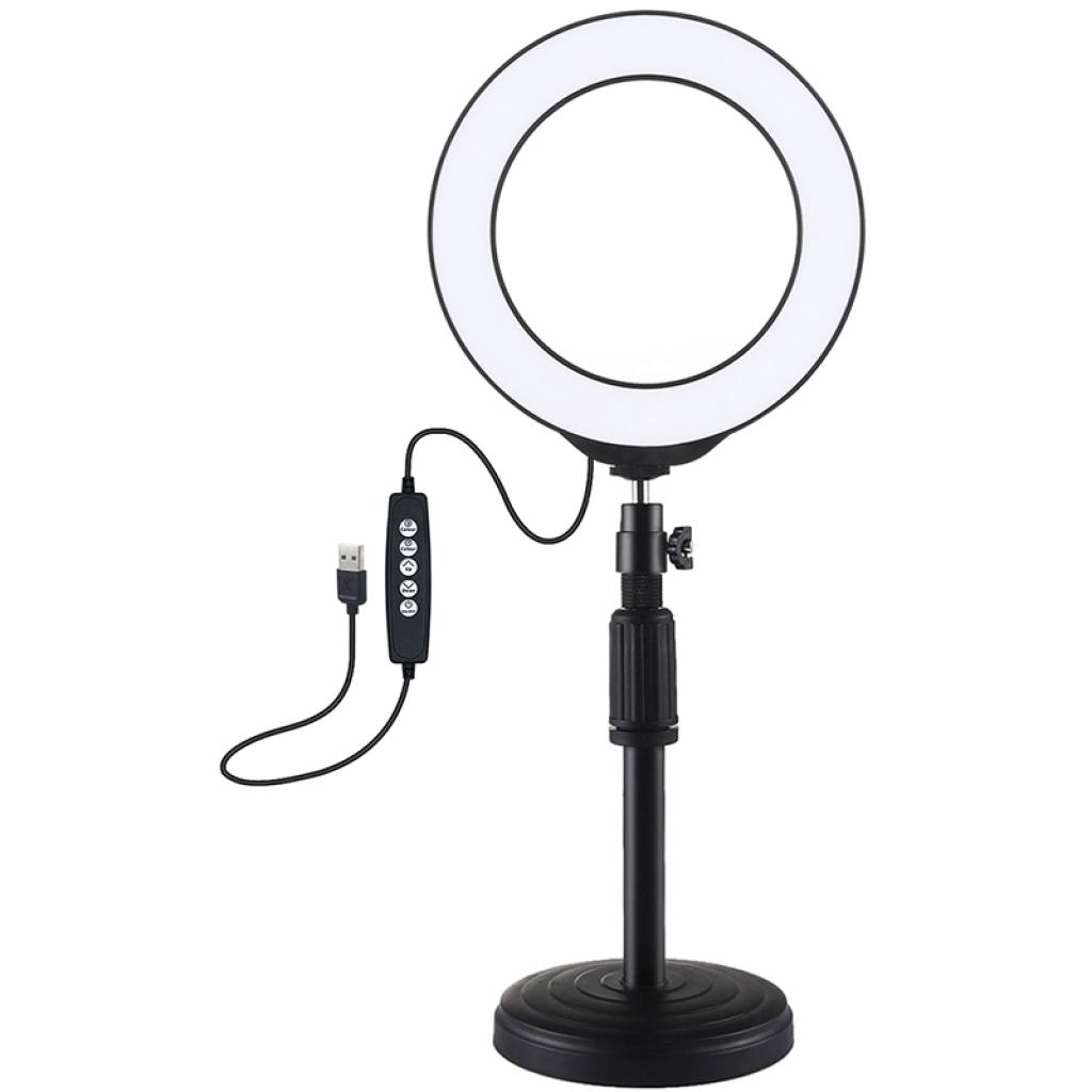 Набір блогера Puluz Ring USB LED lamp PKT3047B 6.2" + table mount (PKT3047B) - фото 1