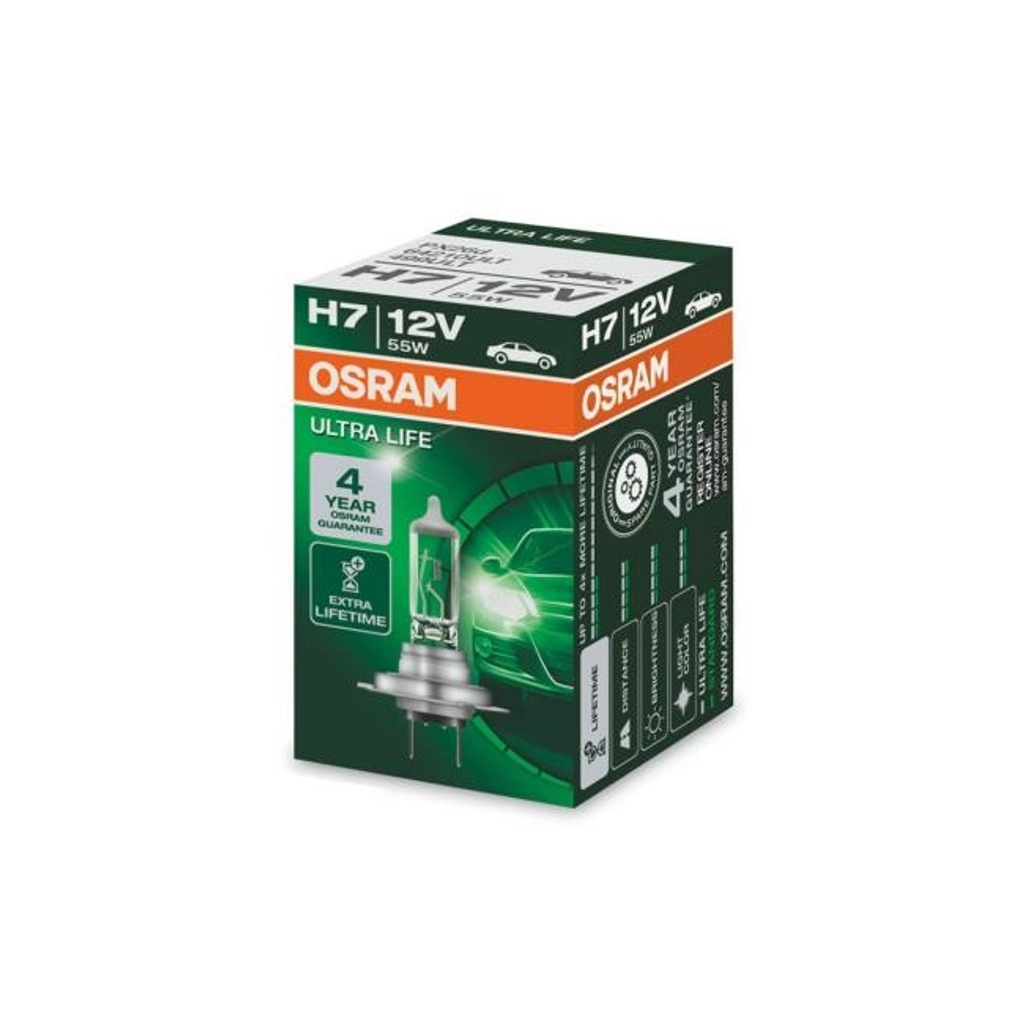 Автолампа Osram галогенова 55W (OS 64210 ULT) - фото 2 Автолампа Osram галогенова 55W (OS 64210 ULT) - фото 2