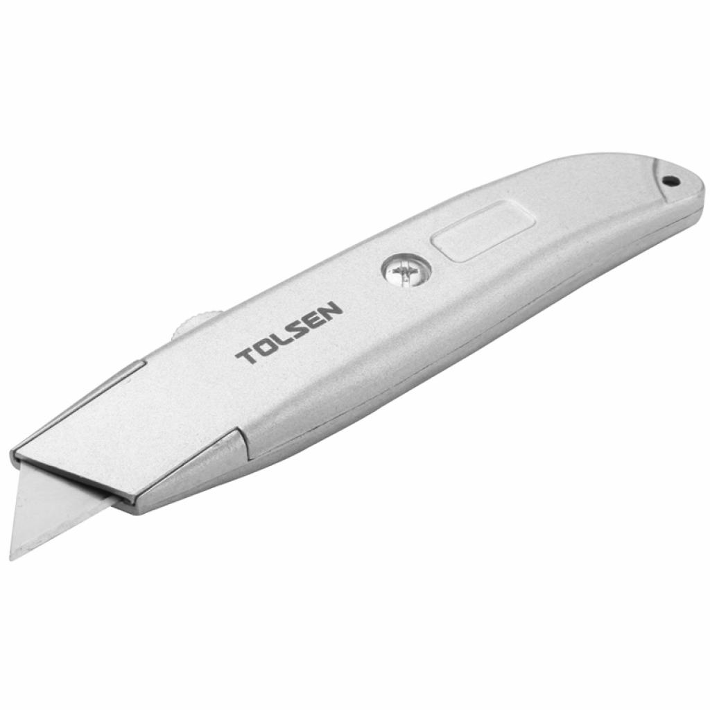 Ніж монтажний Tolsen алюмінієвий трапеція SK5 (30008) - головне фото