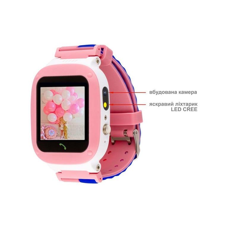 Смарт-годинник Amigo GO004 Splashproof Camera+LED Pink (746404) - фото 3