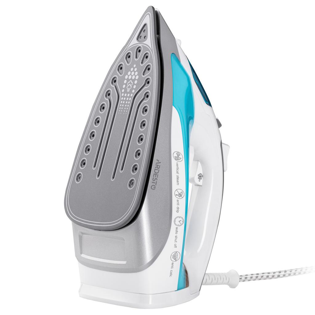 Праска Ardesto IR-C2228-TQ/2200Вт/280мл/пар/ самоочищення /антикапля /керам (IR-C2228-TQ) - фото 3 Праска Ardesto IR-C2228-TQ/2200Вт/280мл/пар/ самоочищення /антикапля /керам (IR-C2228-TQ) - фото 3