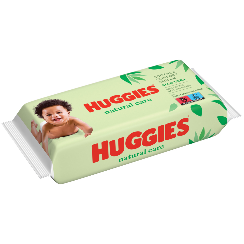 Дитячі вологі серветки Huggies 56 шт (5029053550152) - головне фото