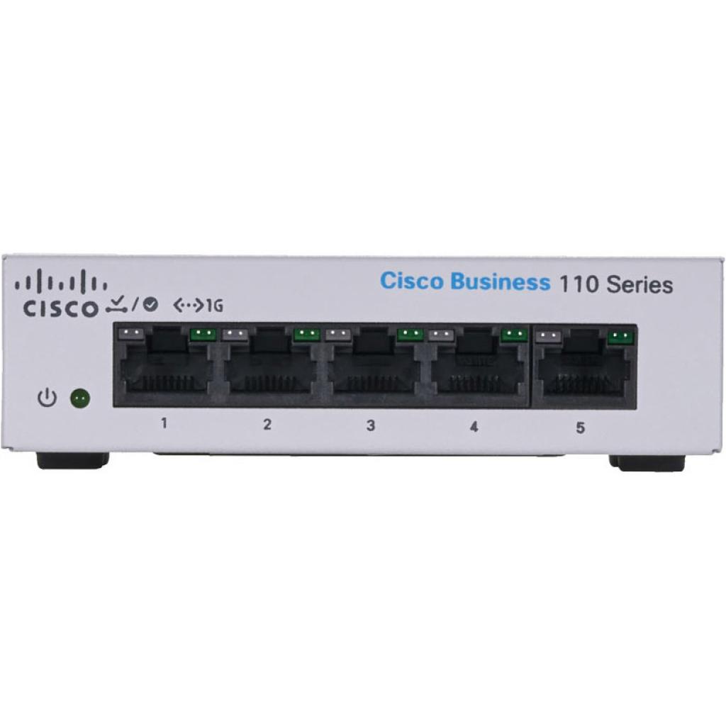 Комутатор мережевий Cisco CBS110-5T-D-EU - фото 3 Комутатор мережевий Cisco CBS110-5T-D-EU - фото 3