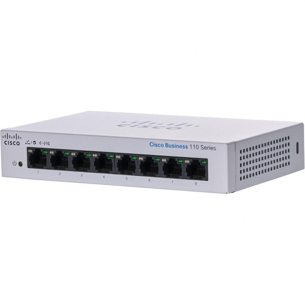 Комутатор мережевий Cisco CBS110-8T-D-EU Комутатор мережевий Cisco CBS110-8T-D-EU