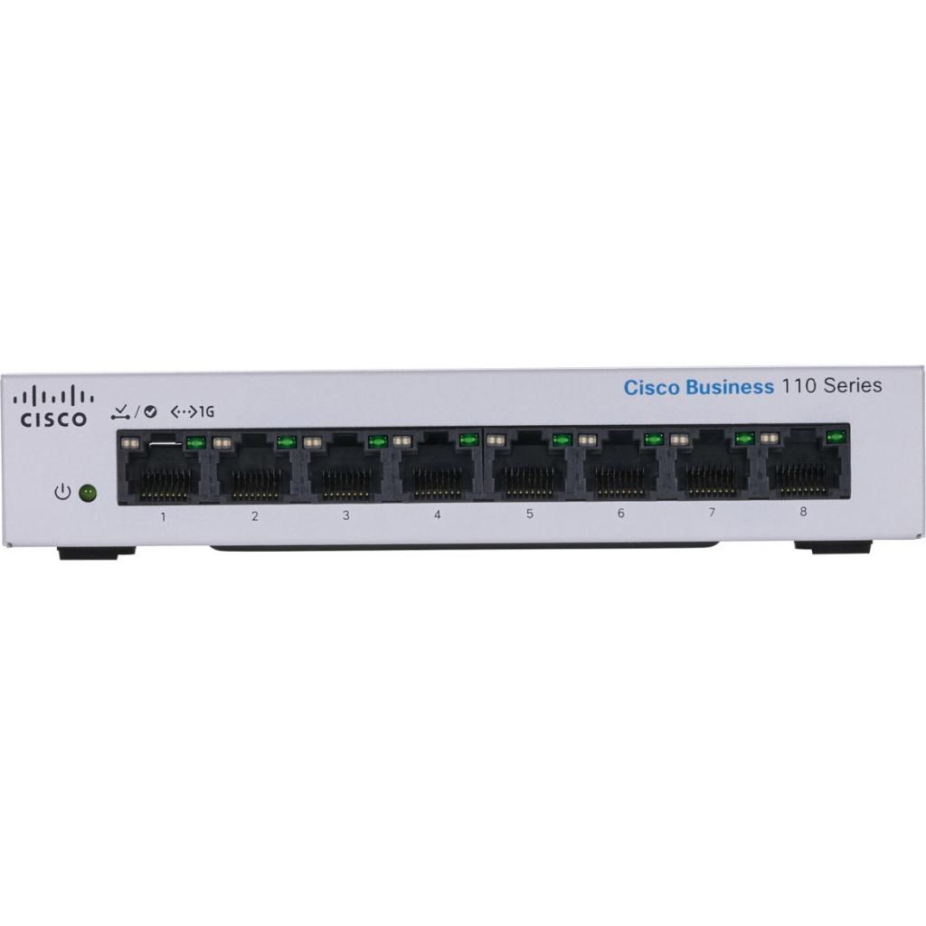 Комутатор мережевий Cisco CBS110-8T-D-EU - фото 3 Комутатор мережевий Cisco CBS110-8T-D-EU - фото 3