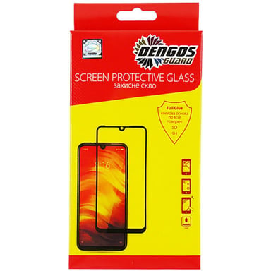 Скло захисне Dengos Full Glue Samsung Galaxy A02s (А025), Black frame (TGFG-GA-01) - фото 1