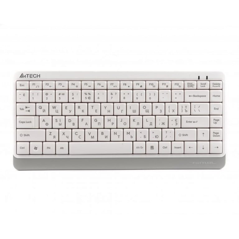 Клавіатура A4Tech FK11 Fstyler Compact Size USB White (FK11 USB (White)) - фото 1