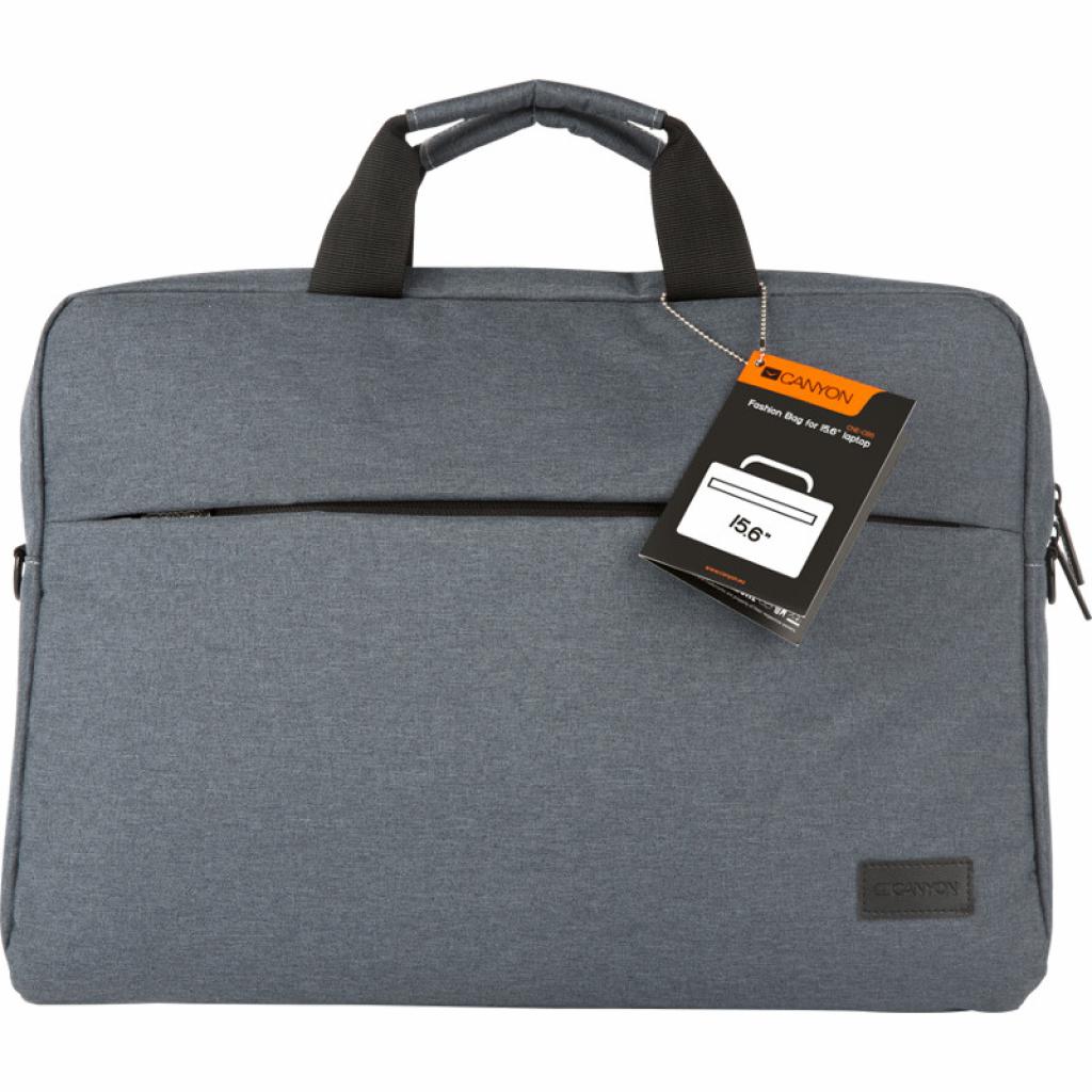 Сумка для ноутбука Canyon 16" B-4 Elegant Gray laptop bag (CNE-CB5G4) - фото 1