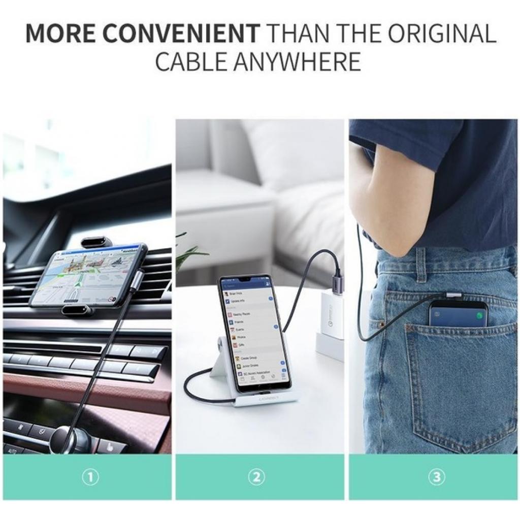 Дата кабель USB 2.0 AM to USB-C 1.0m US284 Angled Alum. Braid Black Ugreen (50941) - фото 7 Дата кабель USB 2.0 AM to USB-C 1.0m US284 Angled Alum. Braid Black Ugreen (50941) - фото 7